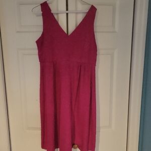 Motherhood Vibrant Pink Maternity Dress